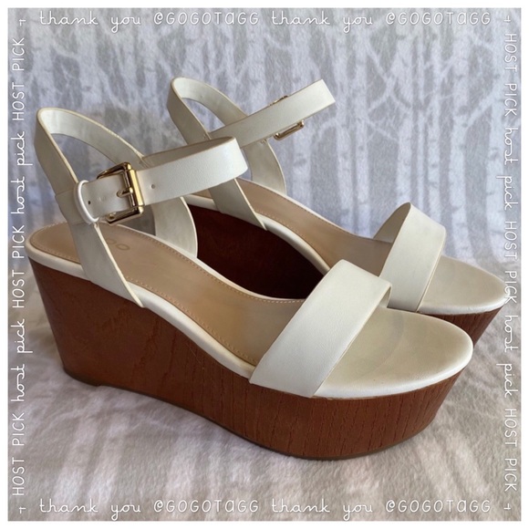 Aldo Shoes - Aldo ankle strap wedge platforms